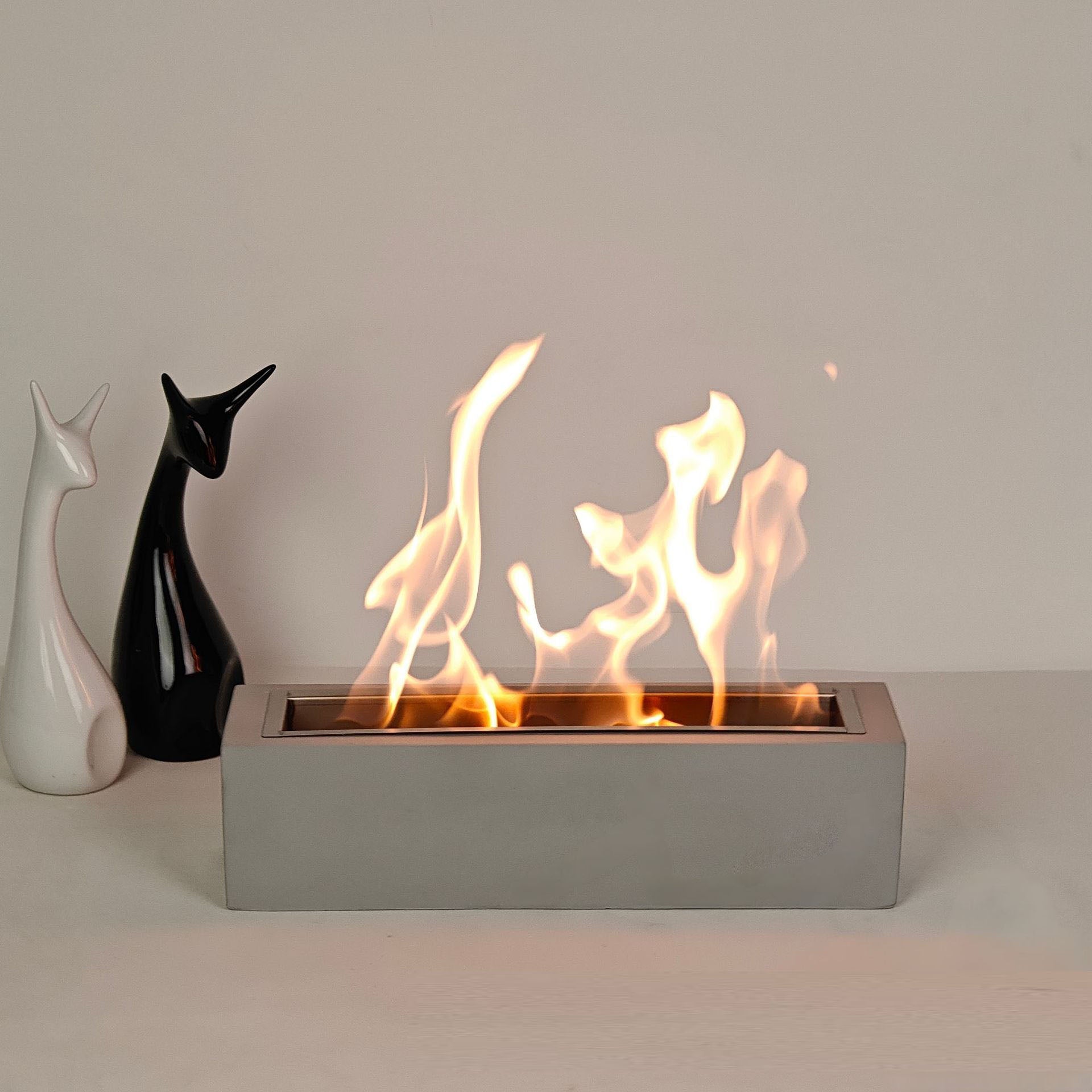 Rectangular desktop home restaurant heating stove desktop barbecue real brazier alcohol fireplace decoration bonfire stove