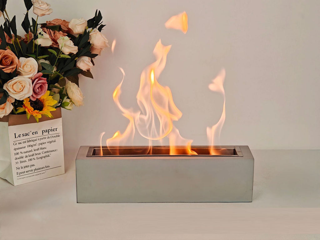 Rectangular desktop home restaurant heating stove desktop barbecue real brazier alcohol fireplace decoration bonfire stove